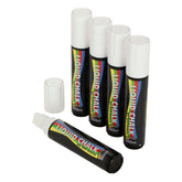 Beaumont White Chisel Tip Chalk Pen 15mm (Pack of 5)